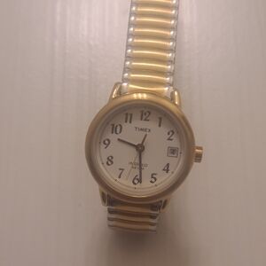 Timex Indiglo Two-Tone Gold & Silver Expansion Band Watch